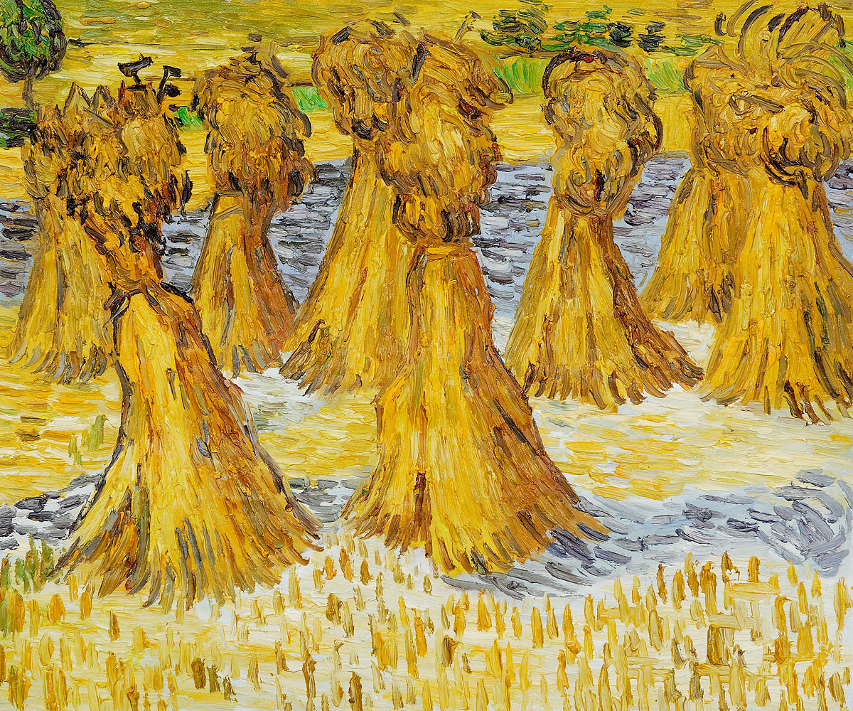 Sheaves Of Wheat - Van Gogh Painting On Canvas